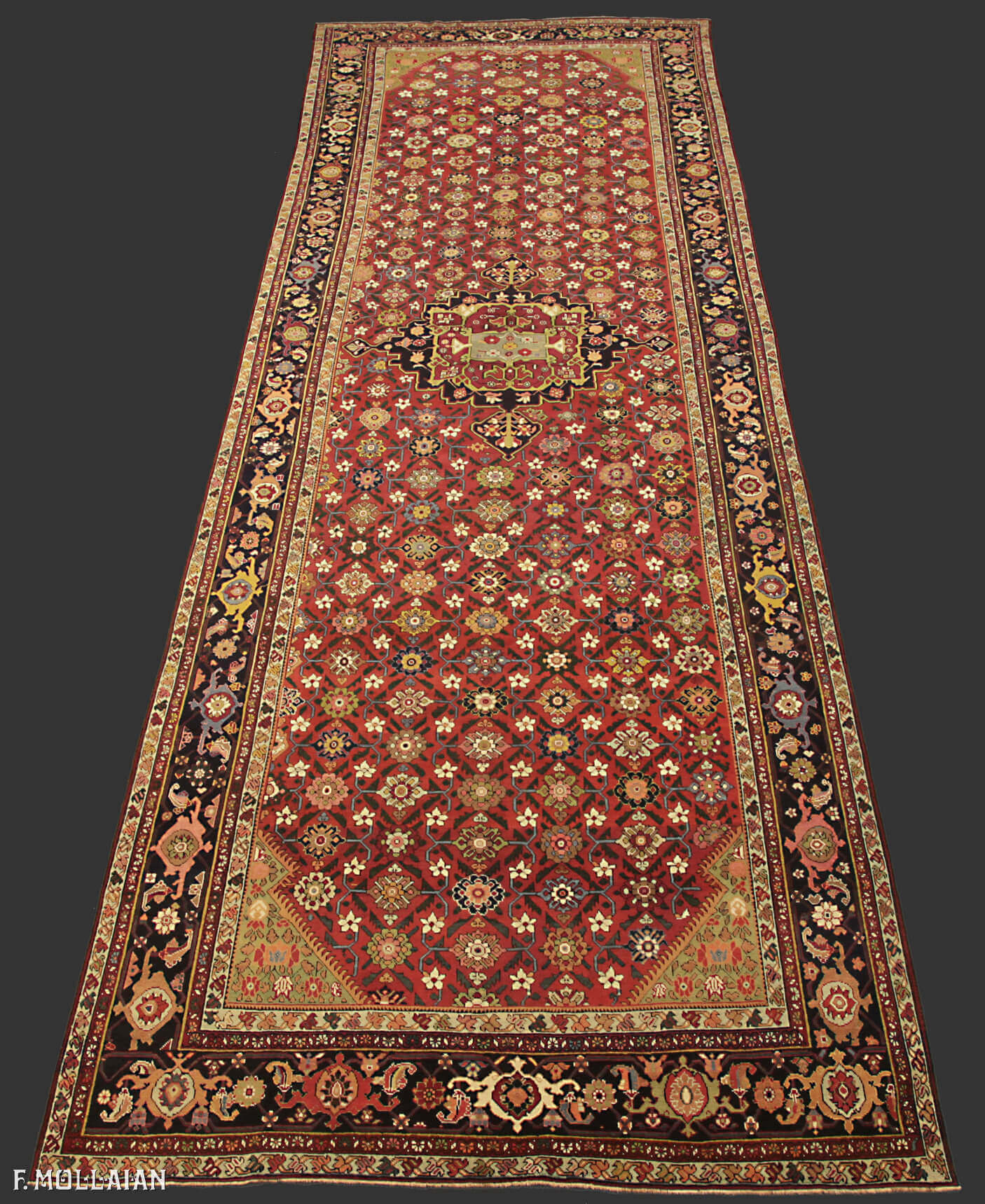 Wide-Gallery (Kalleh) size Antique Karabak Shusha Caucasian Carpet n°:66742142